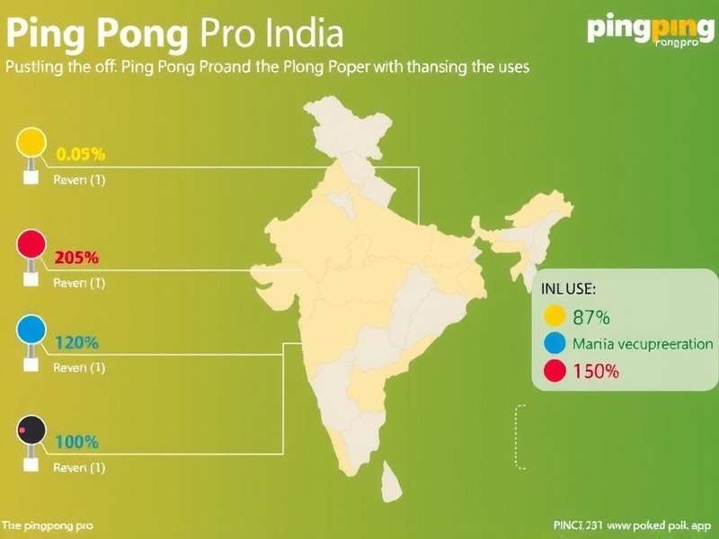 Ping Pong Pro - User Demographics in India Infographic showing Ping Pong Pro user demographics in India