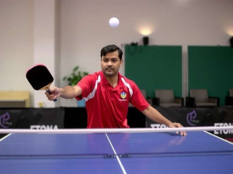 Ping Pong Pro - Spin Shot Technique Indian player demonstrating a spin shot technique in Ping Pong Pro